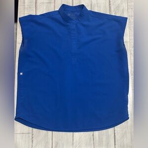 Figs Winning Blue Rafaela Oversized Scrub Top